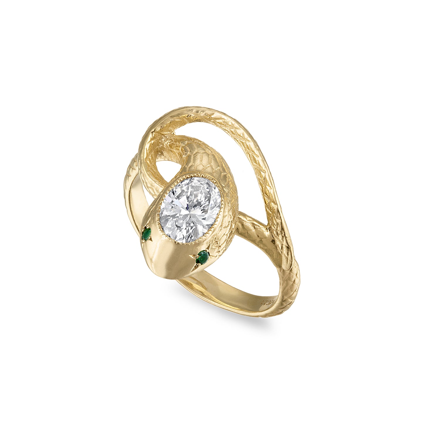 Tesselate Serpentes Diamond Ring