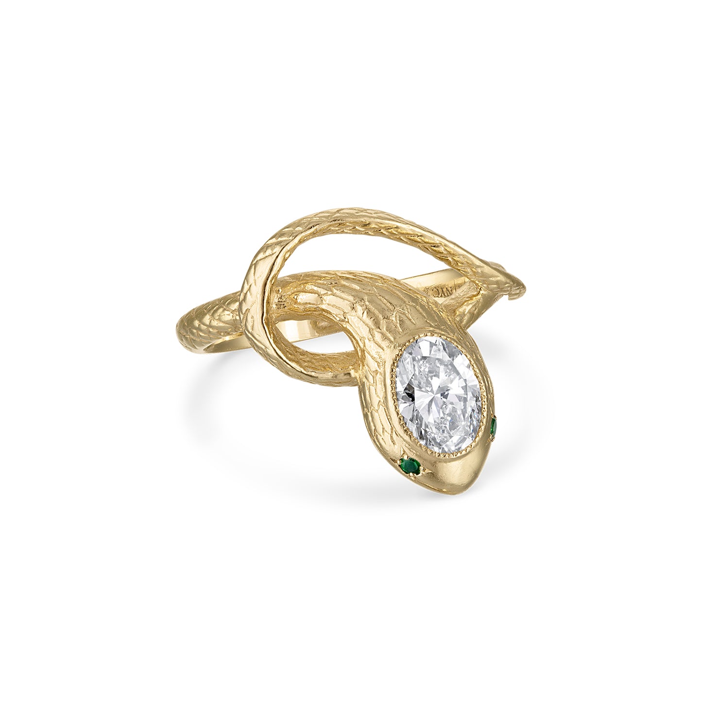 Tesselate Serpentes Diamond Ring