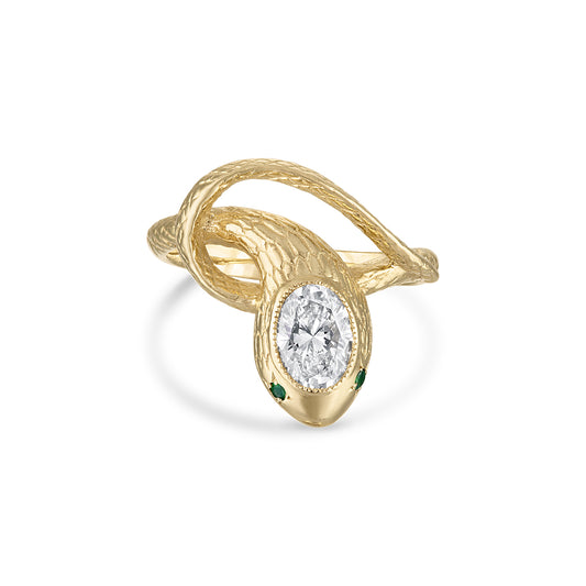 Tesselate Serpentes Diamond Ring